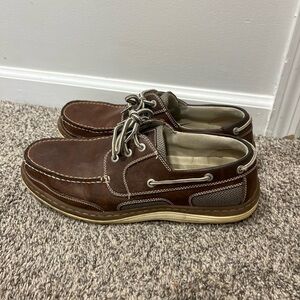 CHAPS Brown Loafers Slip On Dress Casual Shoes Men’s 11 M